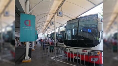 Araneta City bus Station routes: Laguna, Batangas trips open.